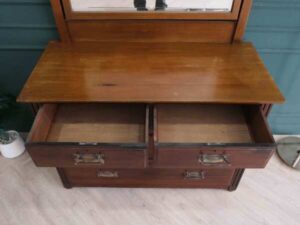Mahogany dressing table, 4 drawers, imported from Europe.