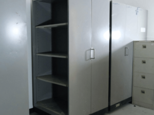 Steel document storage cabinet with sliding rails (1 set has 9 pieces)