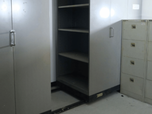 Steel document storage cabinet with sliding rails (1 set has 9 pieces)