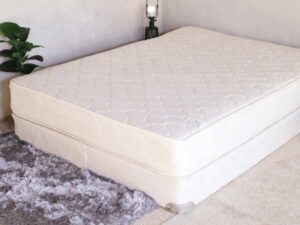 5 foot mattress with base, brand RESTONIC, model HAZELWOOD SUPREME
