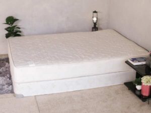 5 foot mattress with base, brand RESTONIC, model HAZELWOOD SUPREME