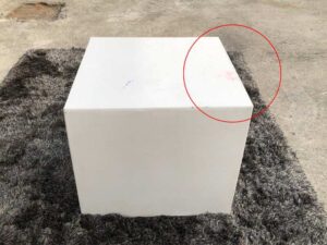 Center table, minimalist style, wooden frame, white.