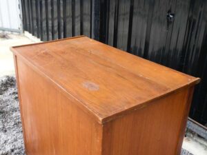 Work desk, computer desk, wooden frame, dark brown