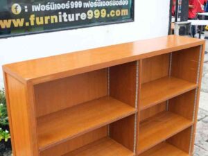 document storage shelf Bookshelf, wooden frame, 3 levels (adjustable shelves)