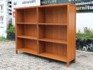 document storage shelf Bookshelf, wooden frame, 3 levels (adjustable shelves)