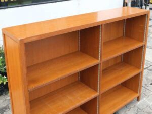 document storage shelf Bookshelf, wooden frame, 3 levels (adjustable shelves)