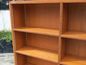 document storage shelf Bookshelf, wooden frame, 3 levels (adjustable shelves)