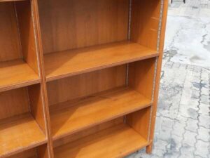 document storage shelf Bookshelf, wooden frame, 3 levels (adjustable shelves)