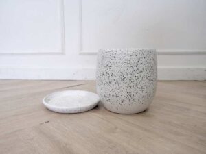 Marble pattern clay pot quality material strong and durable