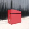 Podium, Podium, lecture stand, announcement stand, red, with storage underneath.
