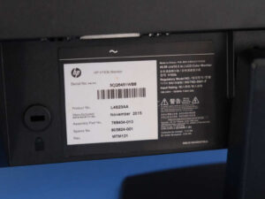 HP computer screen 18.5 inches, model V193b, works normally.