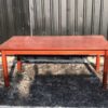 wooden dining table Multi-purpose table Mahogany wood color