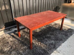 wooden dining table Multi-purpose table Mahogany wood color