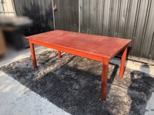 wooden dining table Multi-purpose table Mahogany wood color