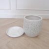 small flower pot Marble patterned clay pot quality material strong and durable