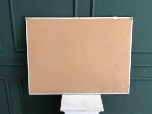 Whiteboard size 80 x 60 cm. Whiteboard, white blind board, white board.
