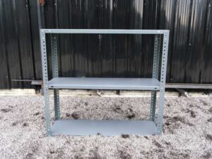Product shelf Multi-purpose shelf, 3 shelves, steel frame, gray color