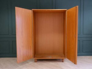 Wardrobe with 2 doors, vintage style, European workmanship, sourced from Germany.