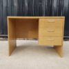 Work desk, 3 drawers, wooden frame, oak color.