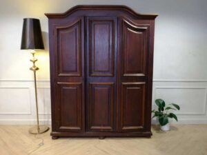 Wardrobe with 3 doors, opening, walnut color, European workmanship, sourced from Germany.