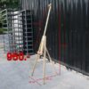 Grade A+ drawing easel, size 195 cm