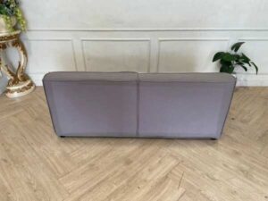 2 seat sofa, fabric cushion, gray color