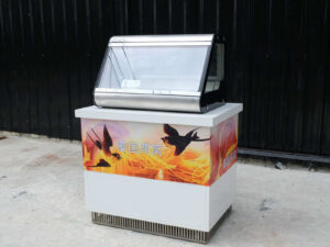 Somerville stainless steel counter top freezer with wheels. *Products from famous department stores*