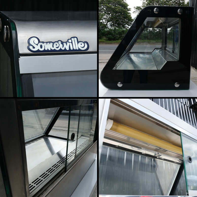 Somerville stainless steel counter top freezer with wheels. *Products from famous department stores*