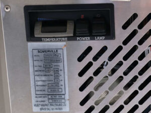 Somerville stainless steel counter top freezer with wheels. *Products from famous department stores*