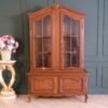 Wooden display cabinet, Louis style, European work from Germany.