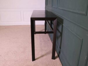 Multi-purpose wooden table Rectangular shape, dark brown.