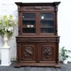 Buffet cabinet with carved flower pattern European work comes from Germany.