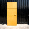 Wooden door, lever knob modern style
