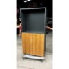 Tall file cabinet with 2 doors, Logica brand.