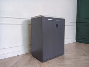 Wooden document cabinet storage cabinet with 2 doors white top MODERNFROM brand