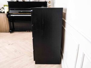 Chest of drawers chest of drawers storage cabinet square shape Black wood pattern surface 4 drawers
