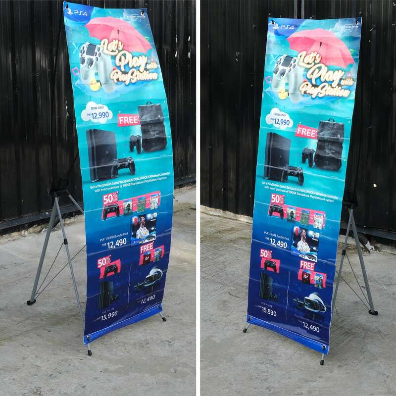 Stands, sign stands, storefront signs, advertising signs, x-stand, X frame, X-shaped stand PP Vinyl Sign Stand