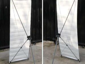 Stands, sign stands, storefront signs, advertising signs, x-stand, X frame, X-shaped stand PP Vinyl Sign Stand
