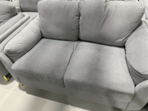 2-seat sofa, fabric cushion, grey