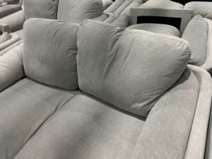 2-seat sofa, fabric cushion, grey