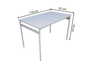 Modern style work desk, grey, 110 cm
