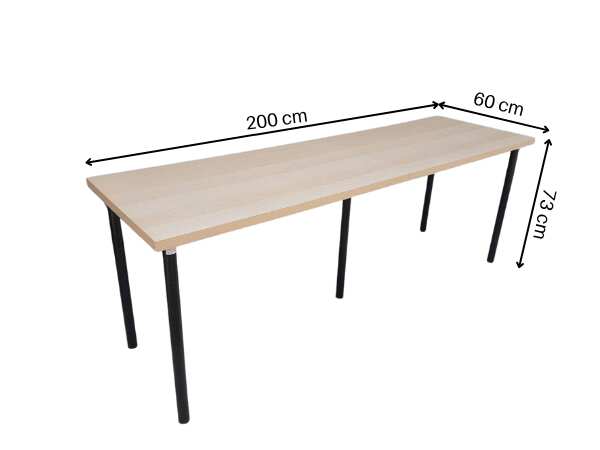 Conference table, work table, multipurpose table 200 cm