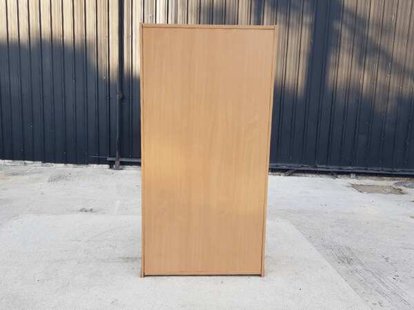 Tall filing cabinet, 2 doors, wooden frame, Logica brand