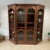 2-door wooden display cabinet, vintage style