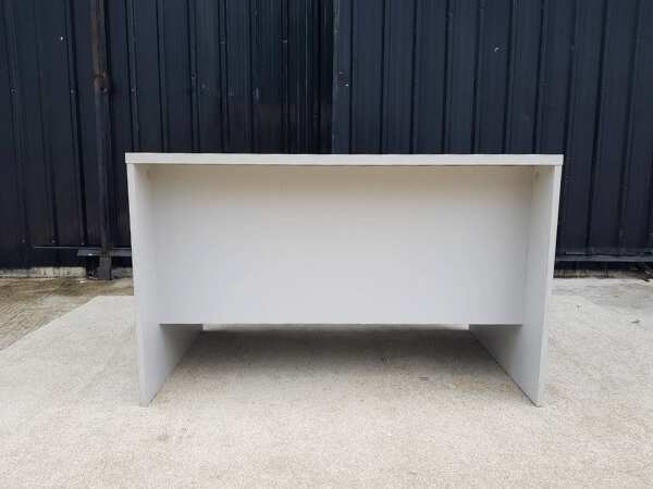 Work desk, wooden frame, white, 120 cm