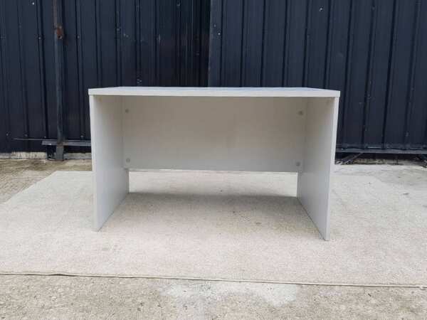 Work desk, wooden frame, white, 120 cm