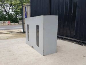 1-door steel cabinet, grey