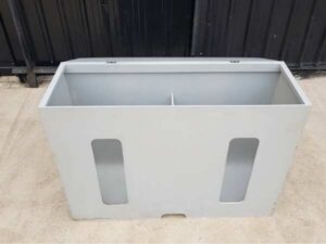 1-door steel cabinet, grey
