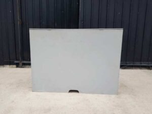 1-door steel cabinet, grey