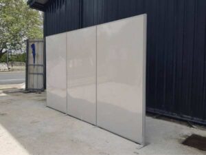 Partition board, grey